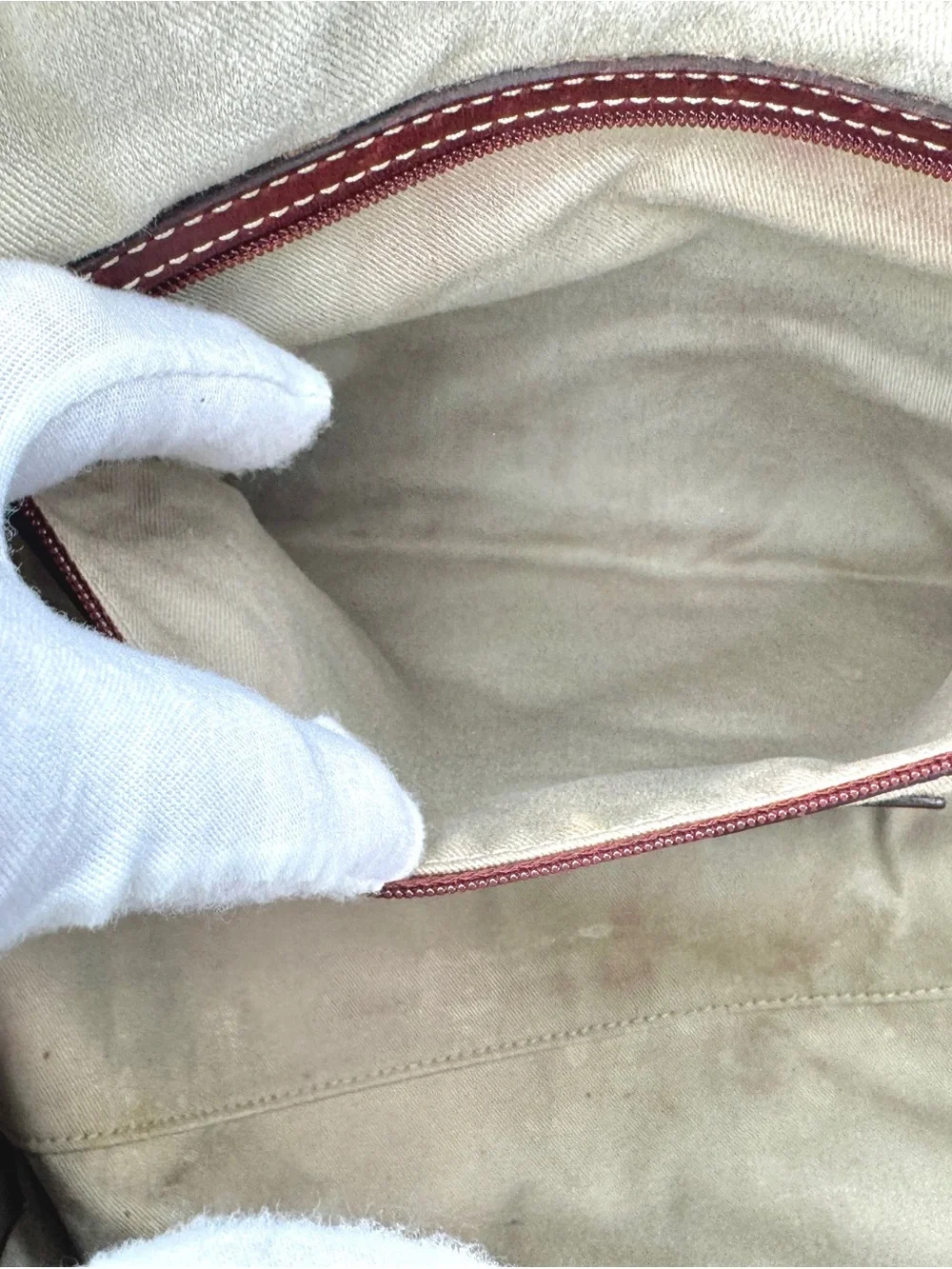 Coach Legacy Large Hamptons Miranda Rare Bordeaux Burgundy Leather Satchel Bag - Picture 9 of 15
